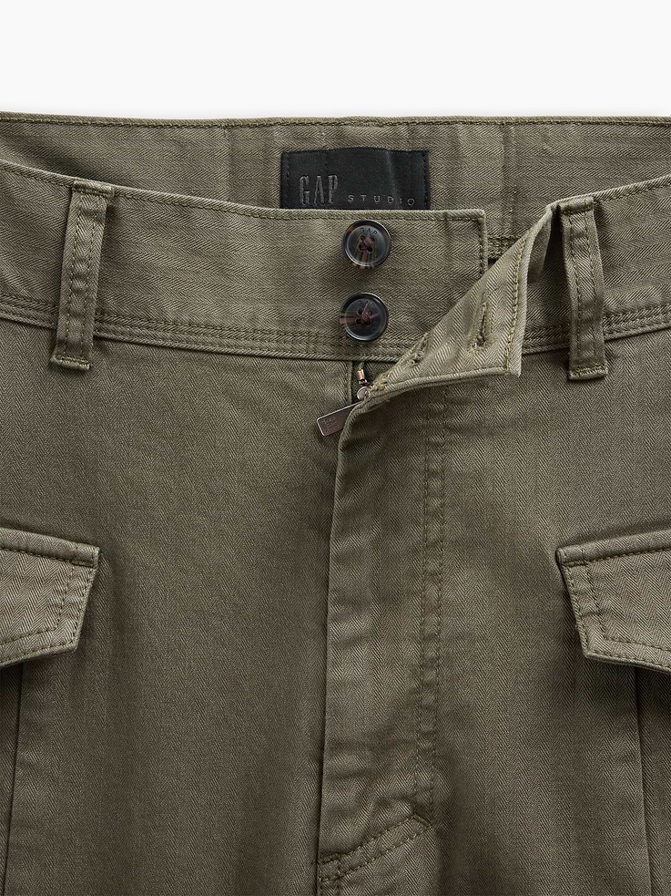 Image number 8 showing, GapStudio Herringbone Baggy Pants