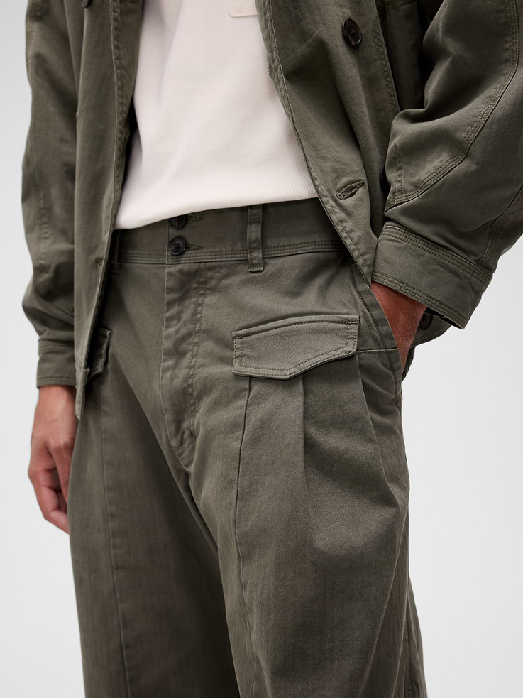Image number 6 showing, GapStudio Herringbone Baggy Pants