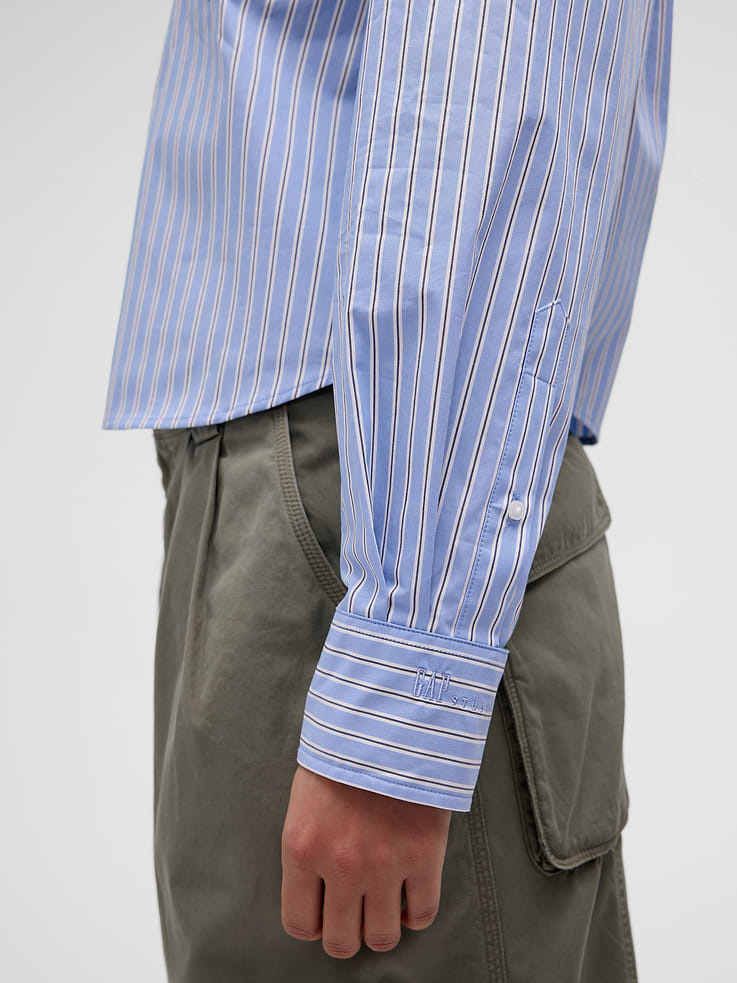 Image number 4 showing, GapStudio Poplin Crop Shirt
