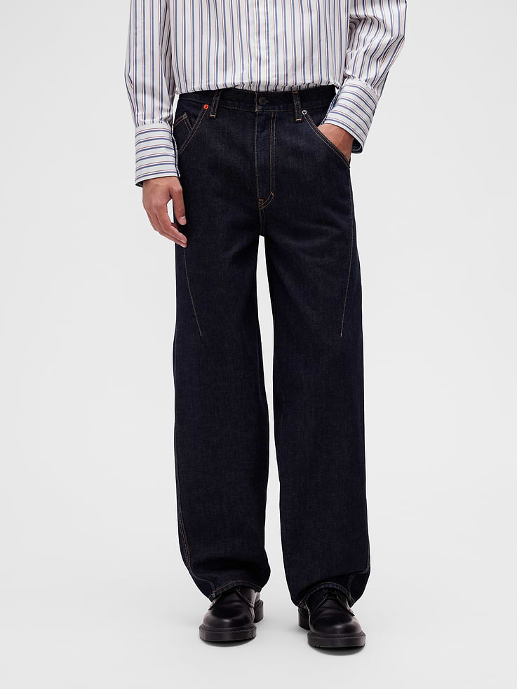 Image number 2 showing, GapStudio Seamed Straight Jeans