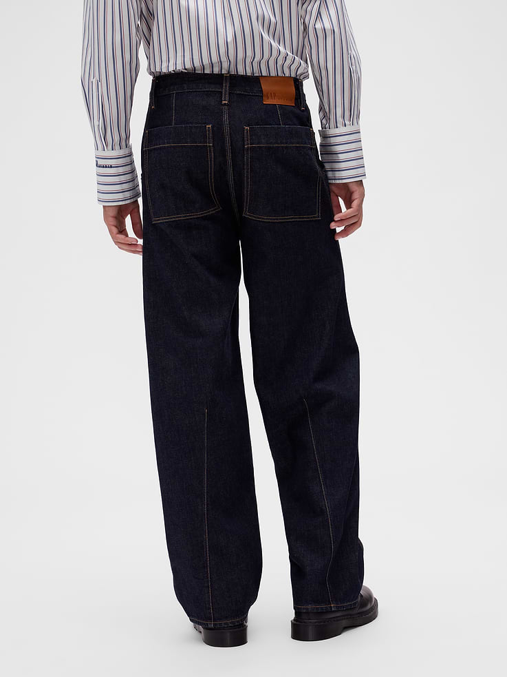 Image number 4 showing, GapStudio Seamed Straight Jeans
