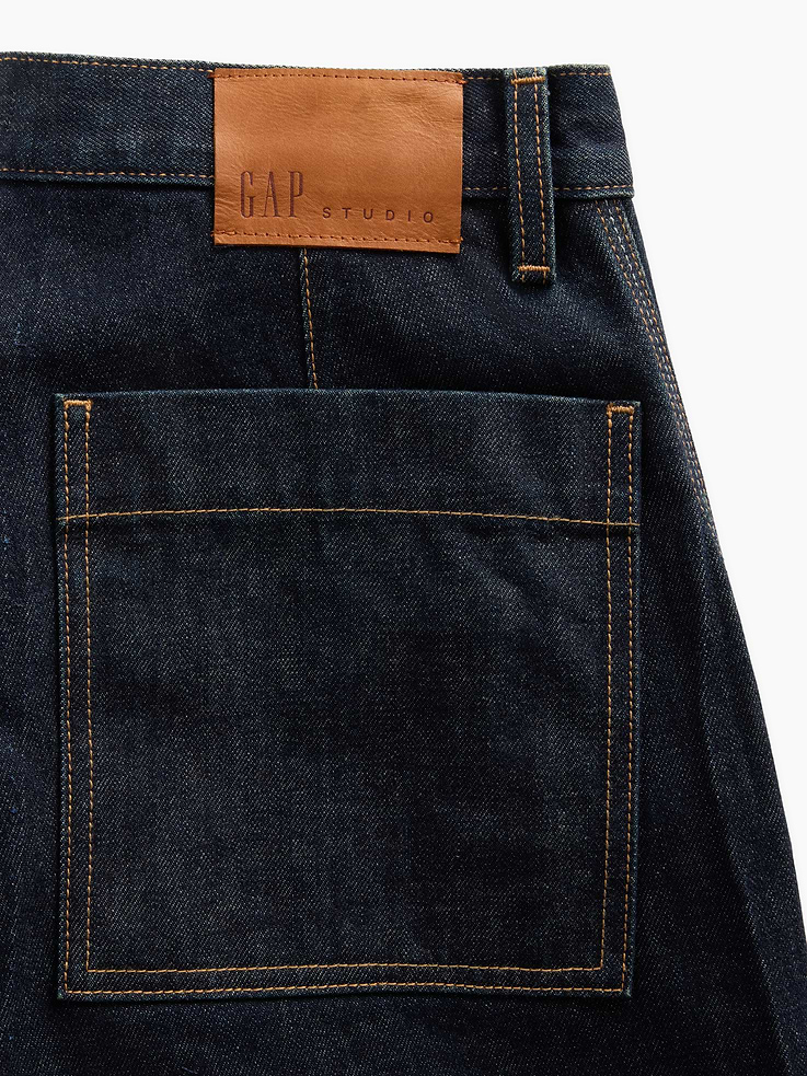 Image number 6 showing, GapStudio Seamed Straight Jeans