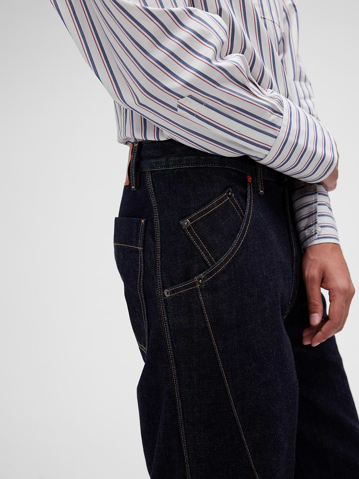 Image number 5 showing, GapStudio Seamed Straight Jeans