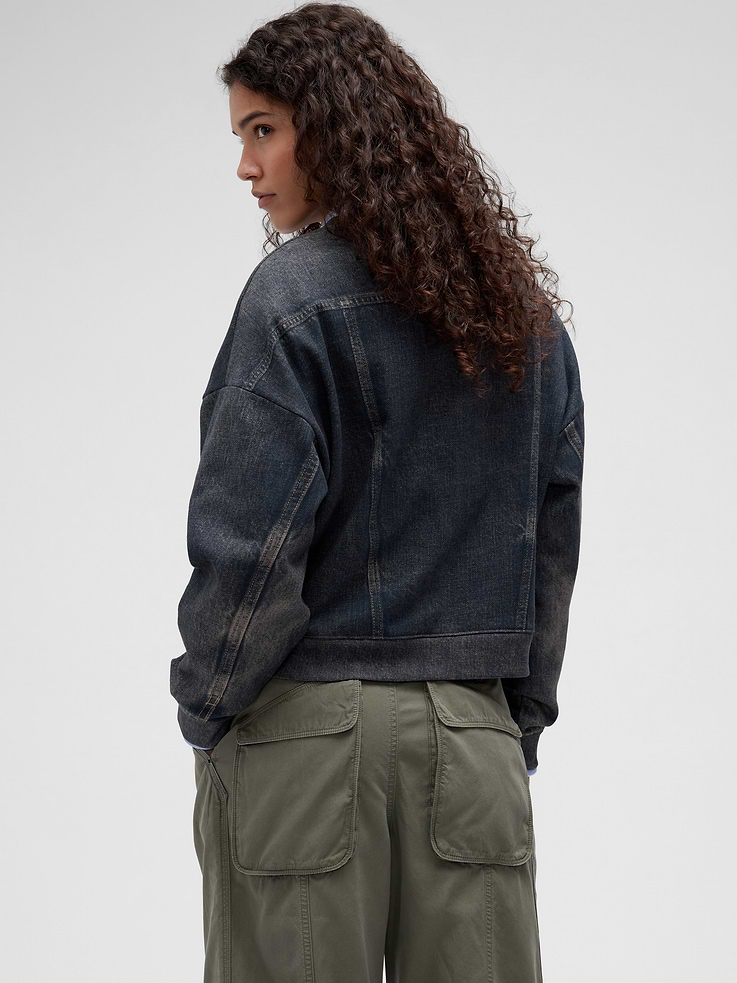 Image number 2 showing, GapStudio Printed Denim Sweatshirt