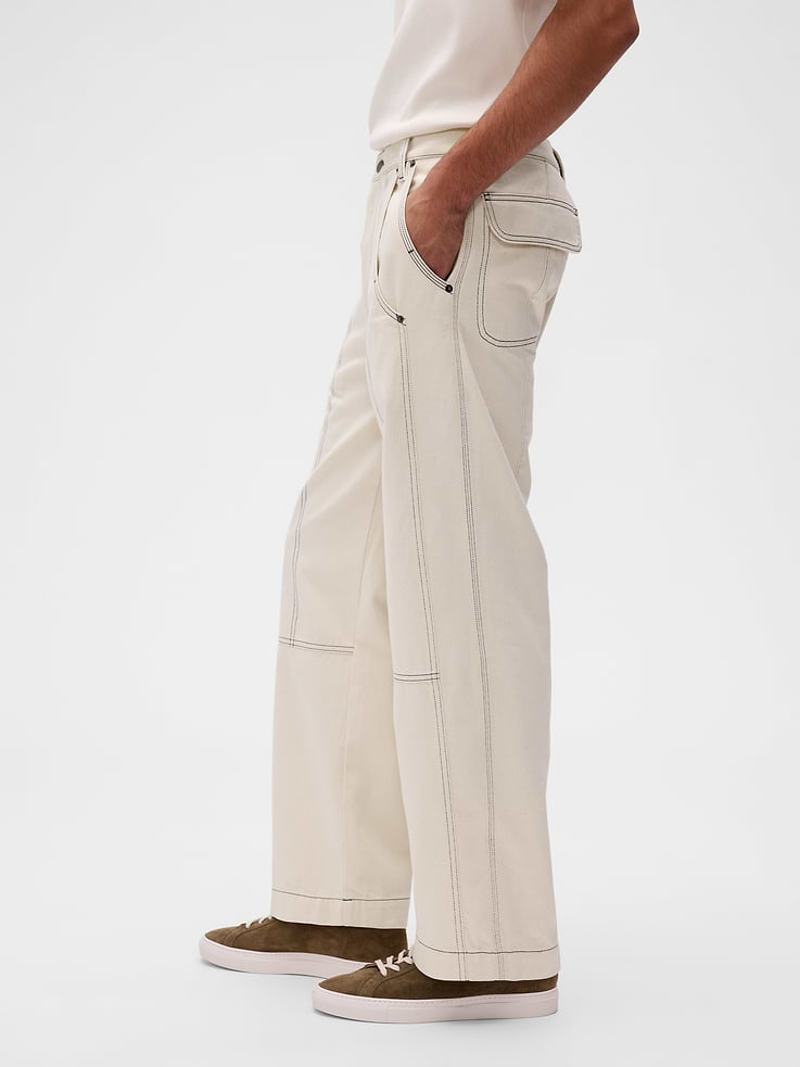 Image number 3 showing, GapStudio Relaxed Utility Jeans