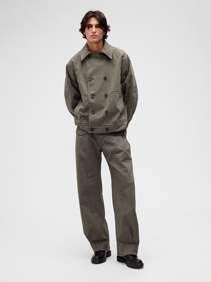 Image number 3 showing, GapStudio Herringbone Peacoat