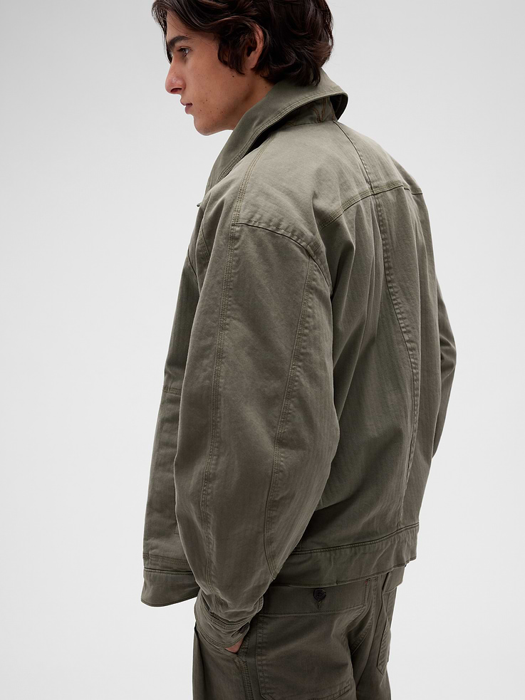 Image number 5 showing, GapStudio Herringbone Peacoat