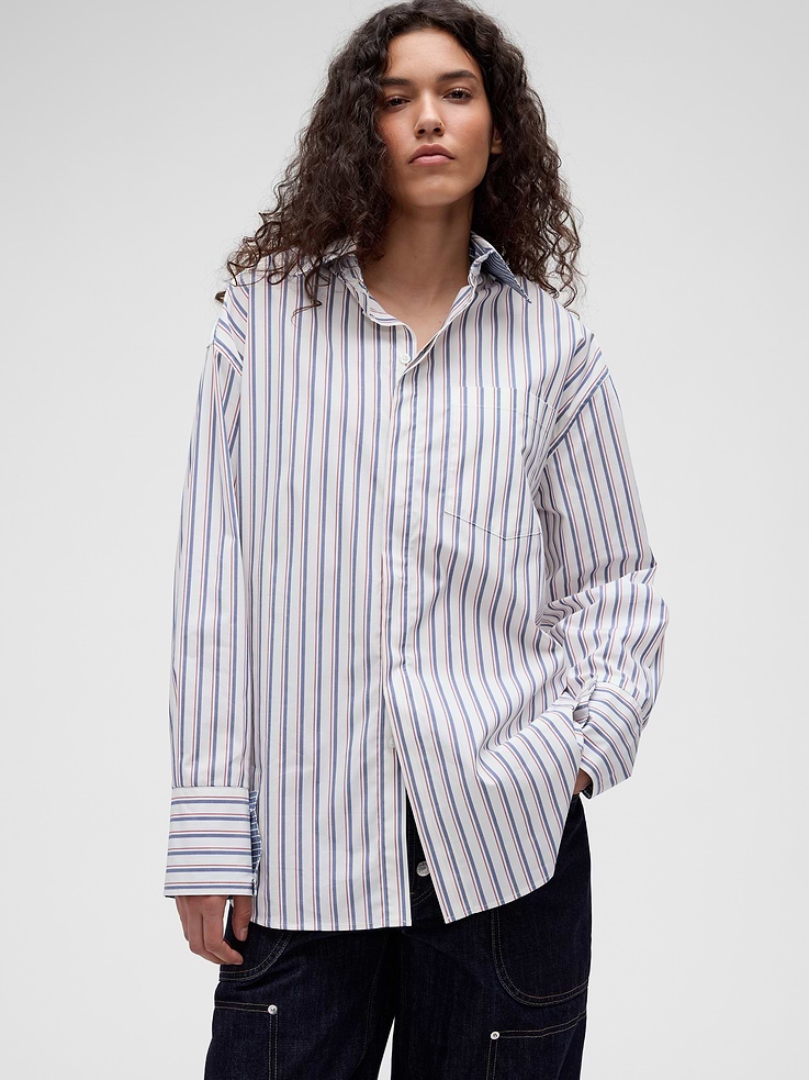 Image number 4 showing, GapStudio Poplin Big Shirt