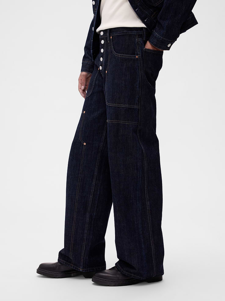 Image number 3 showing, GapStudio Baggy Utility Jeans