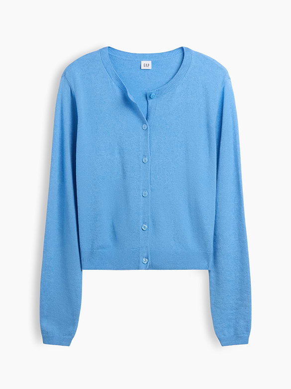 CashSoft Crewneck Cardigan