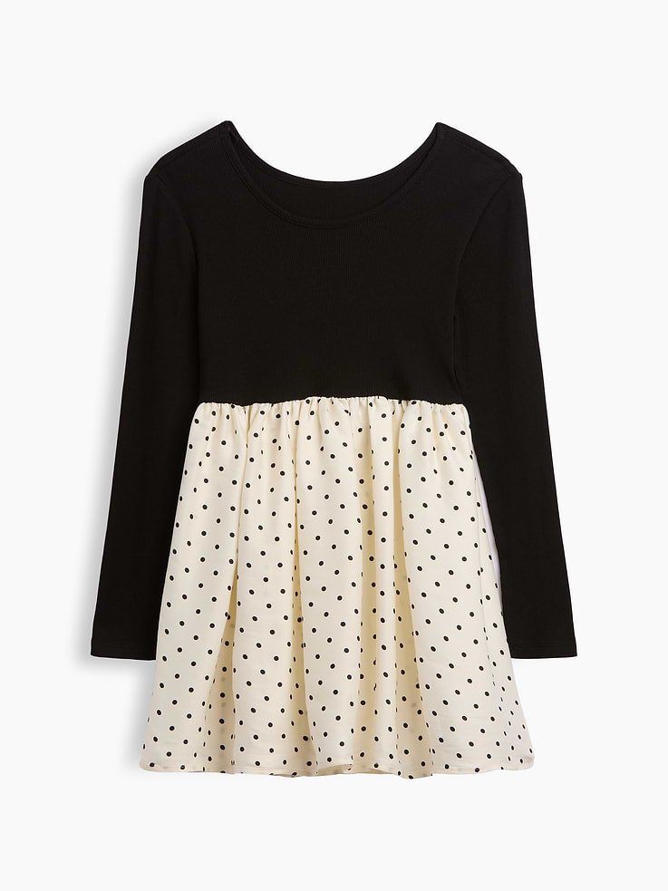 Image 3 of 3, Kids Ribbed Dress