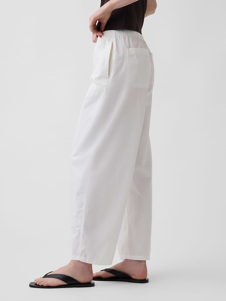 Image number 3 showing, Poplin Easy Double-Knee Barrel Pants