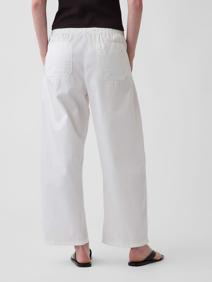 Image number 4 showing, Poplin Easy Double-Knee Barrel Pants
