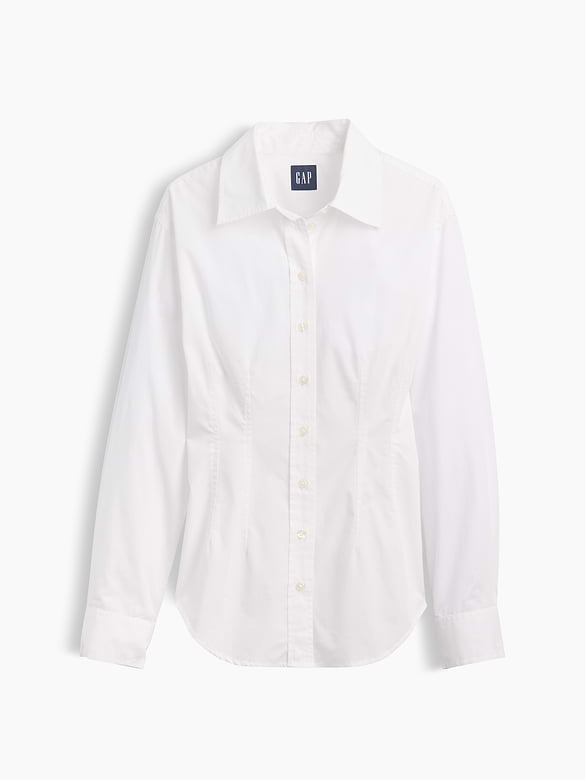 Organic Cotton Poplin Fitted Shirt
