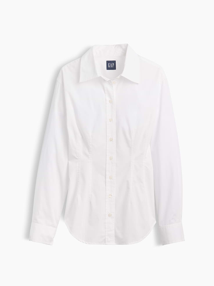 Image number 5 showing, Organic Cotton Poplin Fitted Shirt