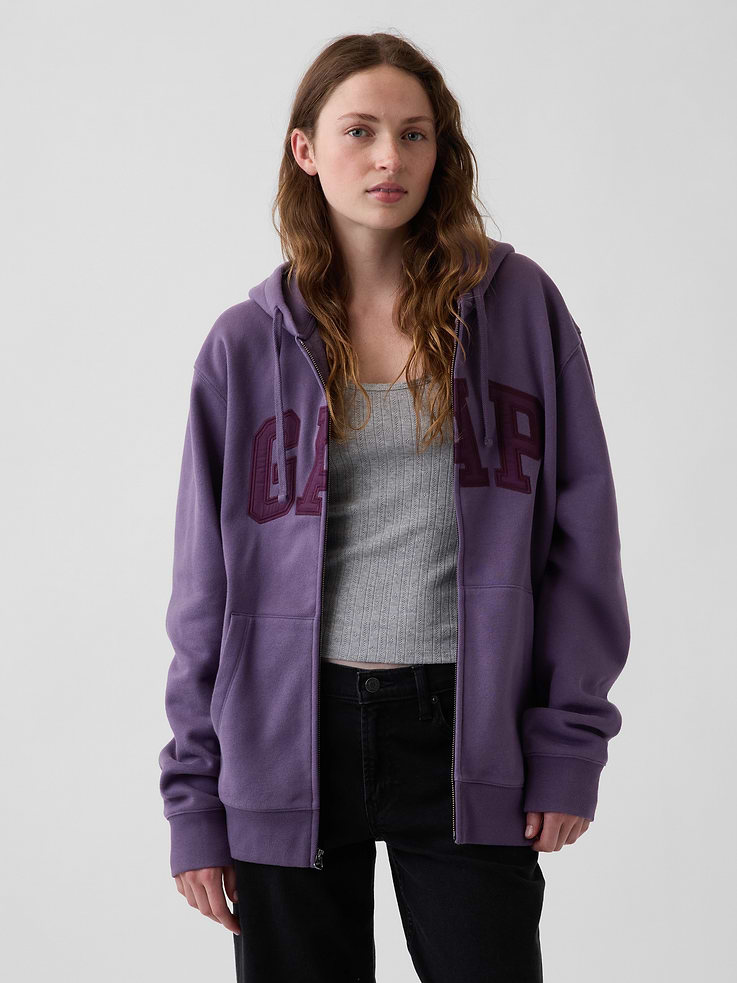 Image number 5 showing, Adult VintageSoft Arch Logo Zip Hoodie