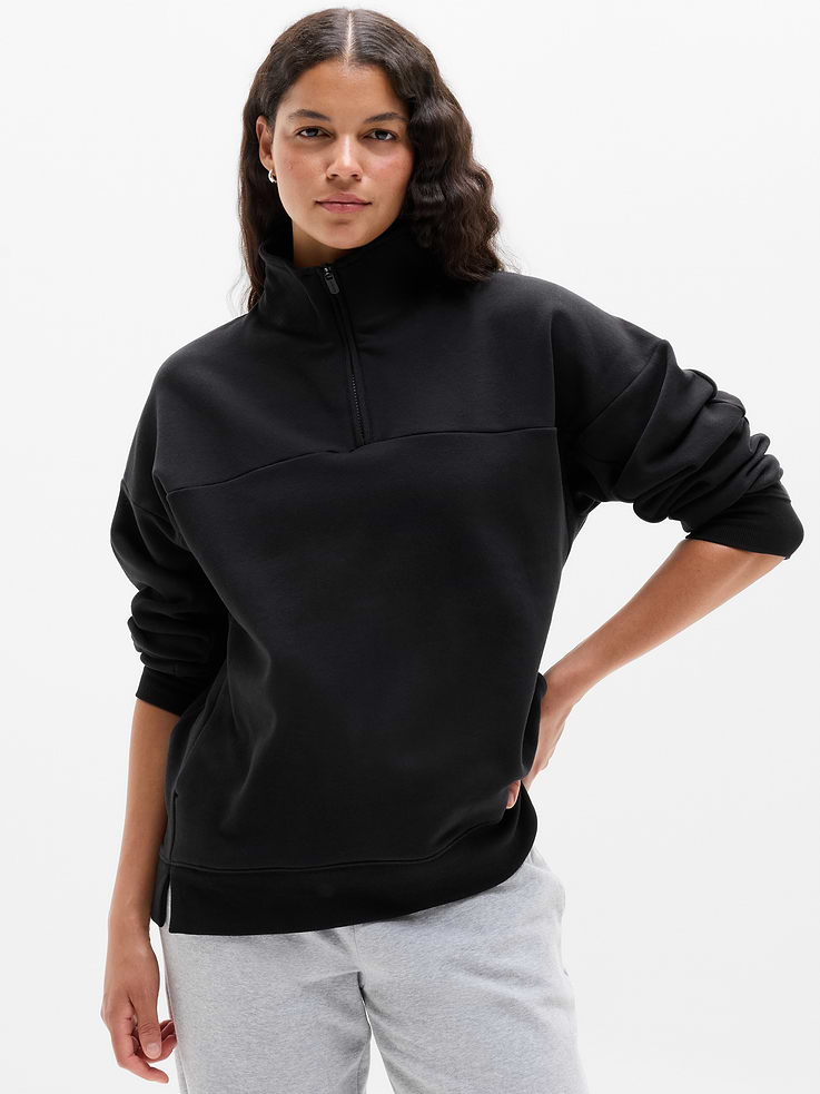 Image 1 of 7, FOR: Lounge and everyday movement, FEEL: Plush stretch fleece has a soft, brushed interior, FAVE: New and improved fit with side slits for mobility and ease, Product #1177321