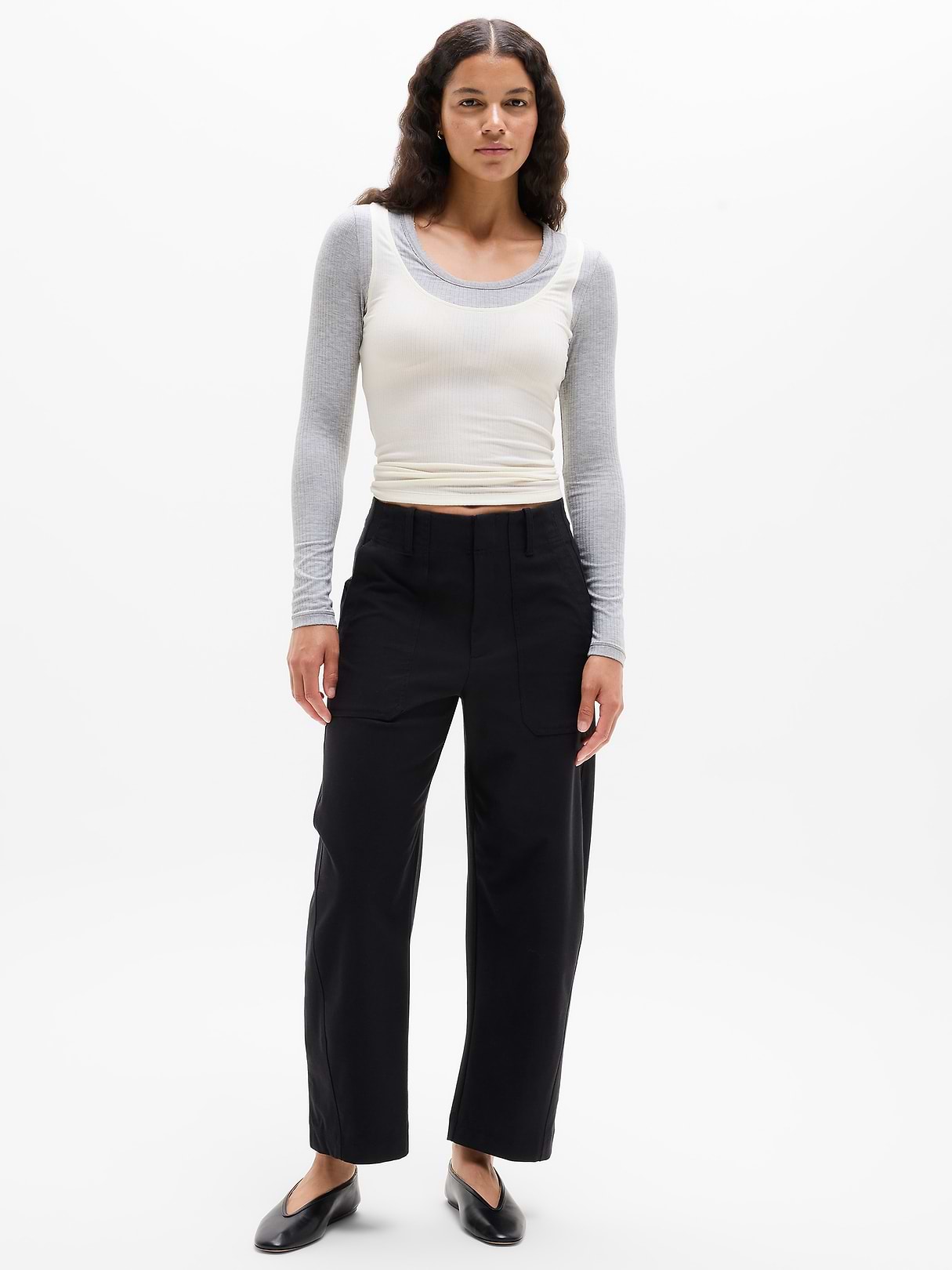 Perfect Rib Layered Top | Athleta
