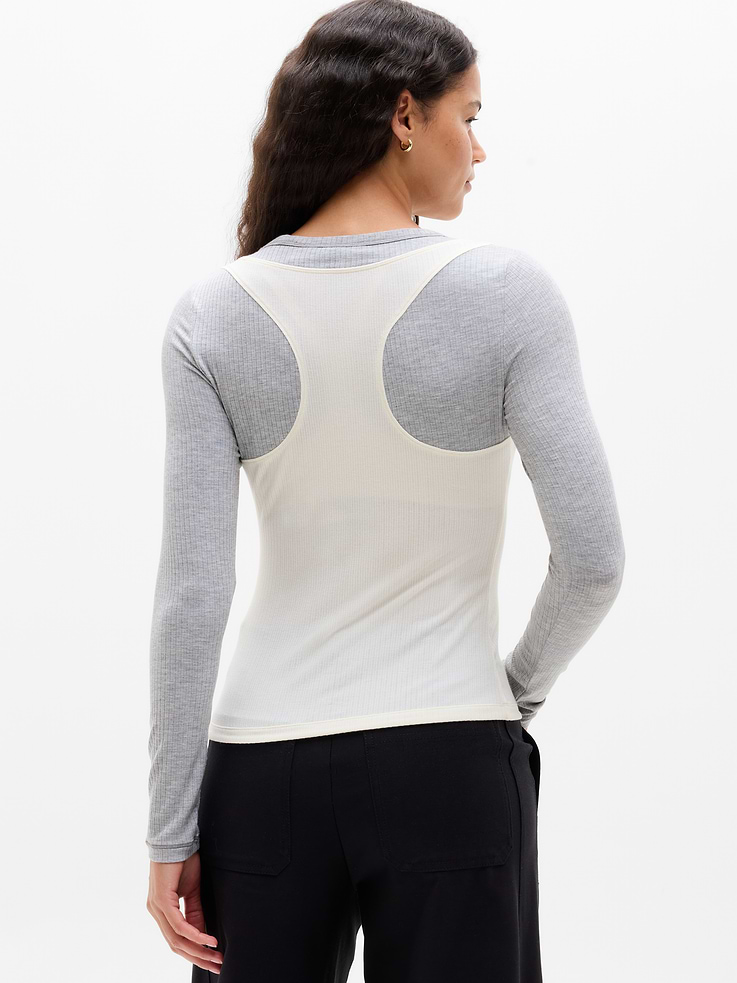 Image number 3 showing, Perfect Rib Layered Top