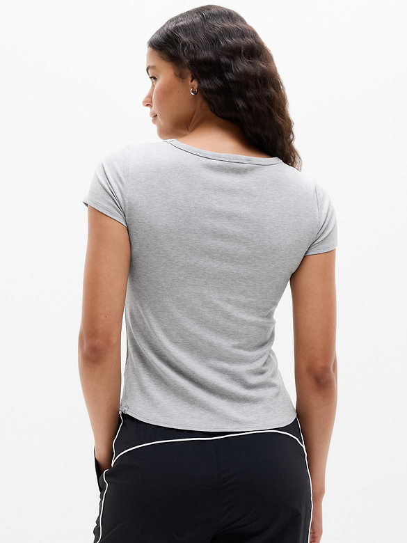 Signature Rib Scoop Tee