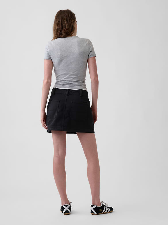 High Rise Mini Utility Skort