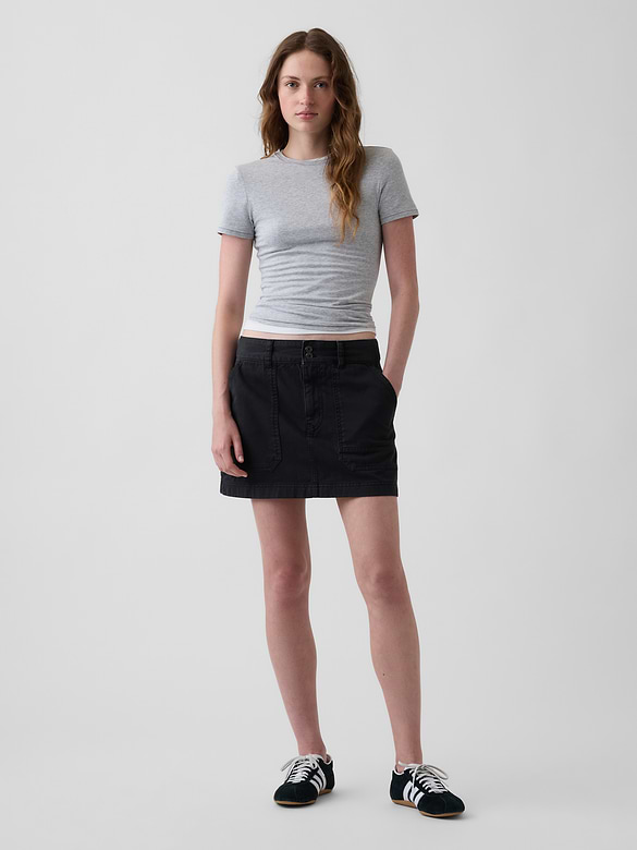 High Rise Mini Utility Skort