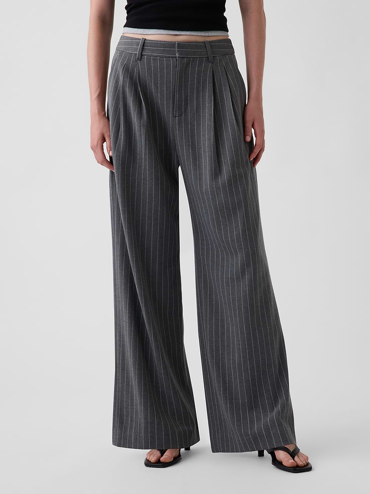 Image number 2 showing, 365 High Rise Brushed Twill Pleated Trousers