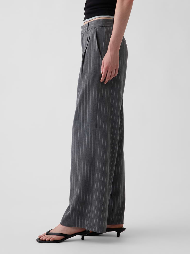 Image number 3 showing, 365 High Rise Brushed Twill Pleated Trousers