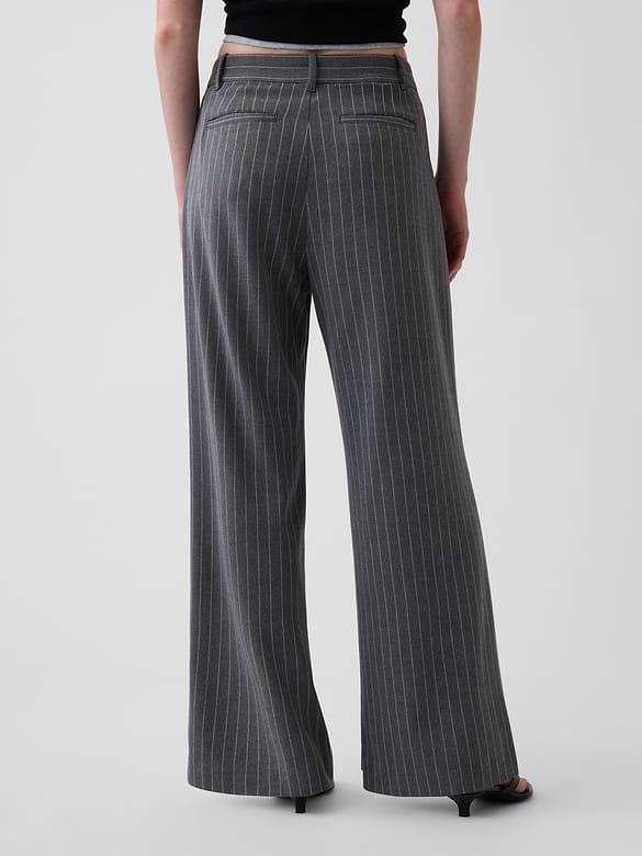 365 High Rise Brushed Twill Pleated Trousers