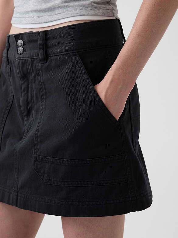 High Rise Mini Utility Skort