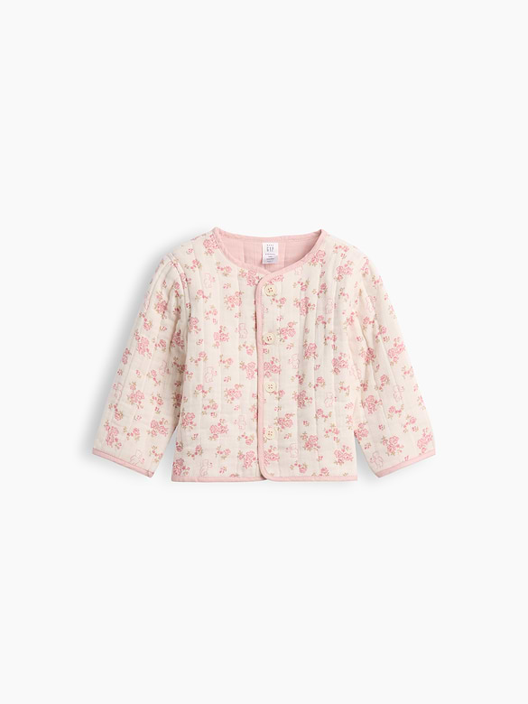 Baby Quilted Gauze Reversible Jacket