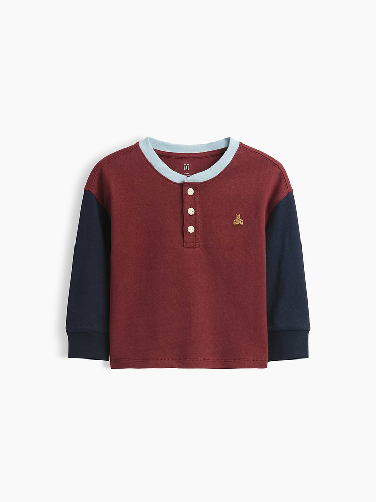 L'image numéro 1 présente T-shirt henley pour Bébé et Tout-petit