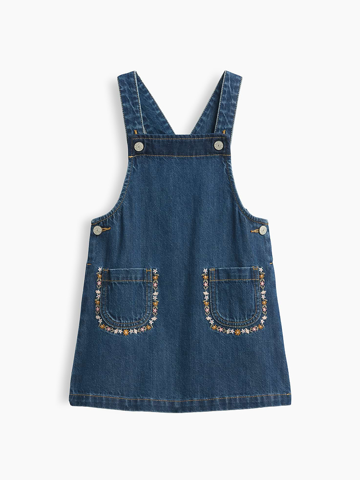 Image number 2 showing, Baby & Toddler Embroidered Denim Skirtall