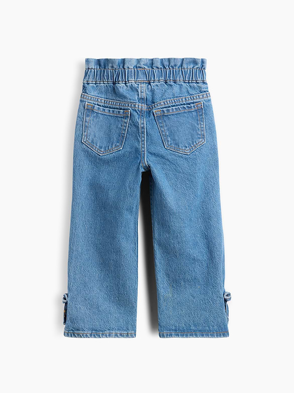 Baby & Toddler Bow Split-Hem Stride Jeans