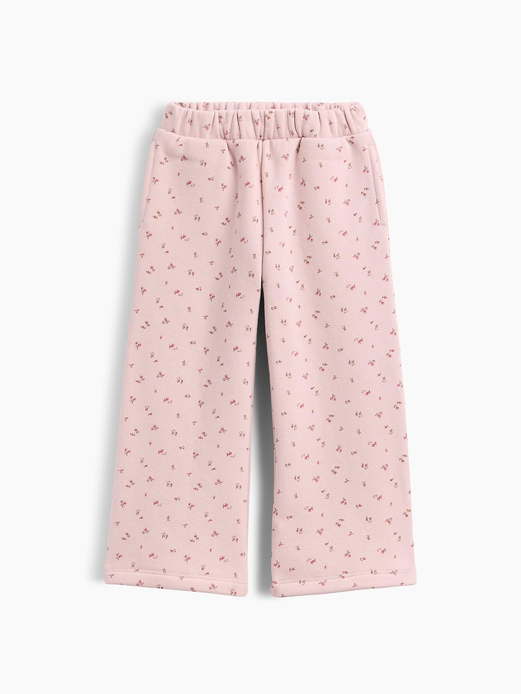 Image number 1 showing, Baby & Toddler VintageSoft Print Wide-Leg Sweatpants