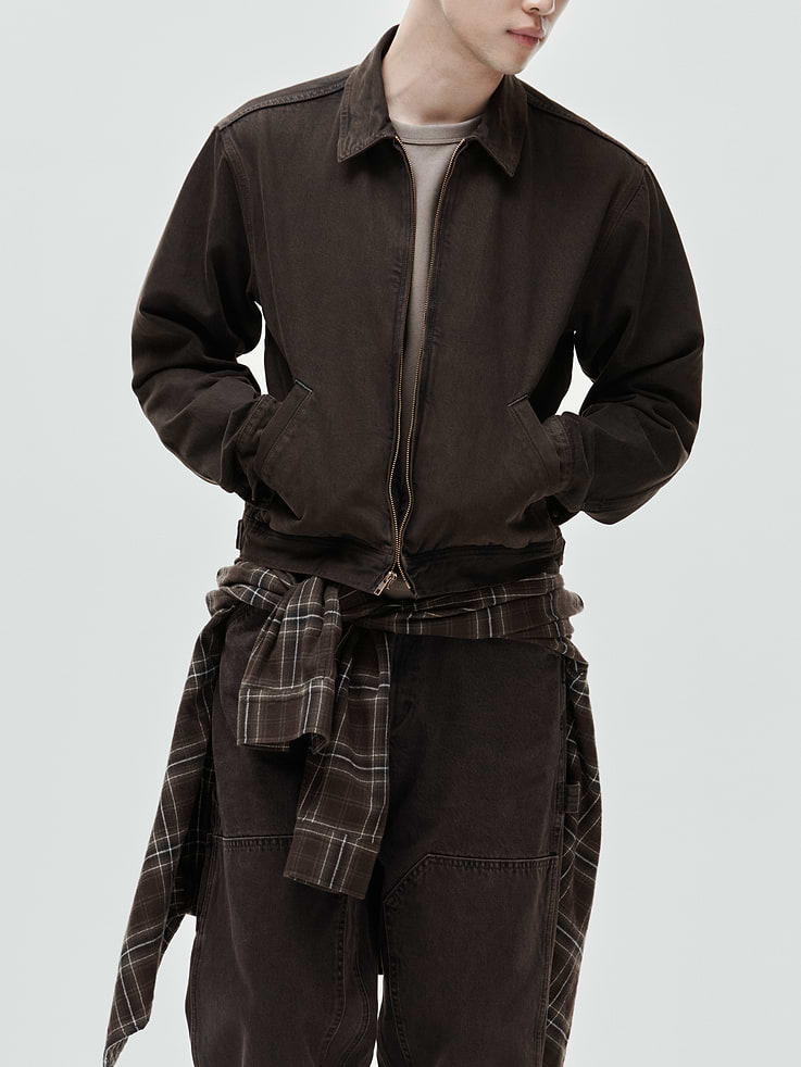 Image number 5 showing, Denim Boxy Workwear Jacket