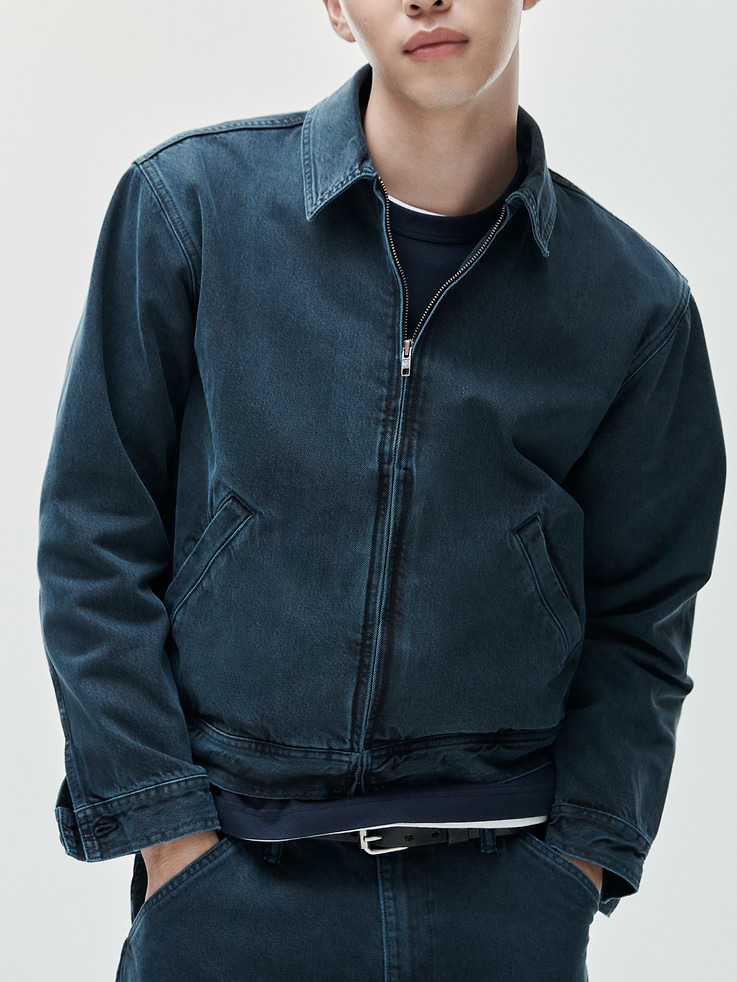 Image number 6 showing, Denim Boxy Workwear Jacket