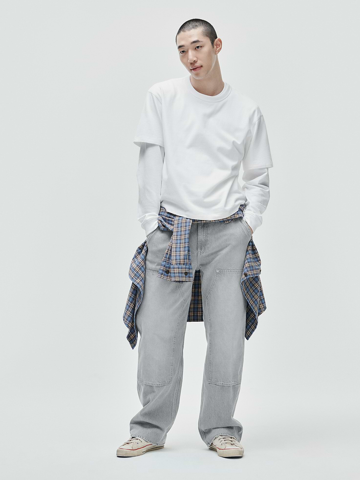 Image number 8 showing, '90s Loose Double-Knee Carpenter Jeans