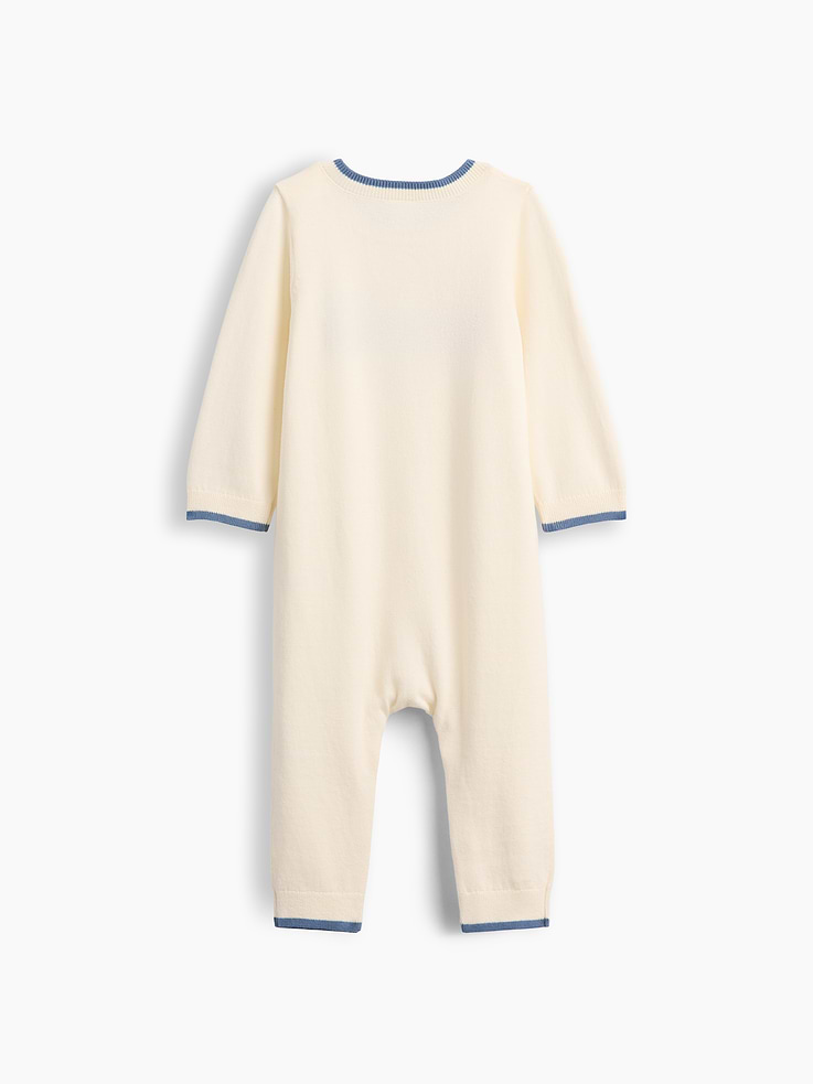 Image 2 de 2, Une-pièce en tricot à motif de train pour Bébé