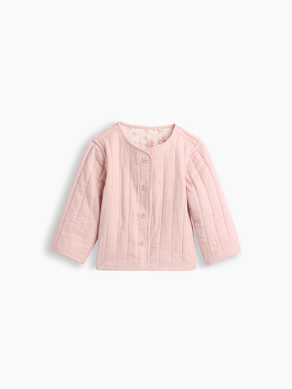 Baby Quilted Gauze Reversible Jacket