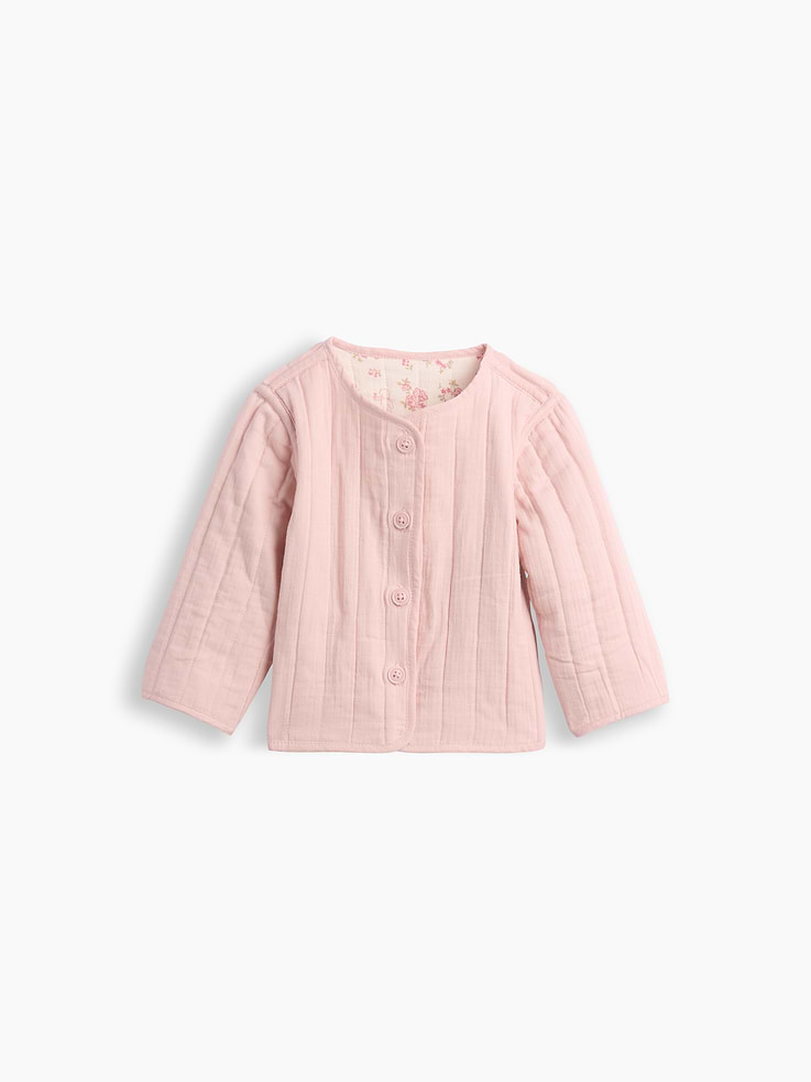 Image number 3 showing, Baby Quilted Gauze Reversible Jacket