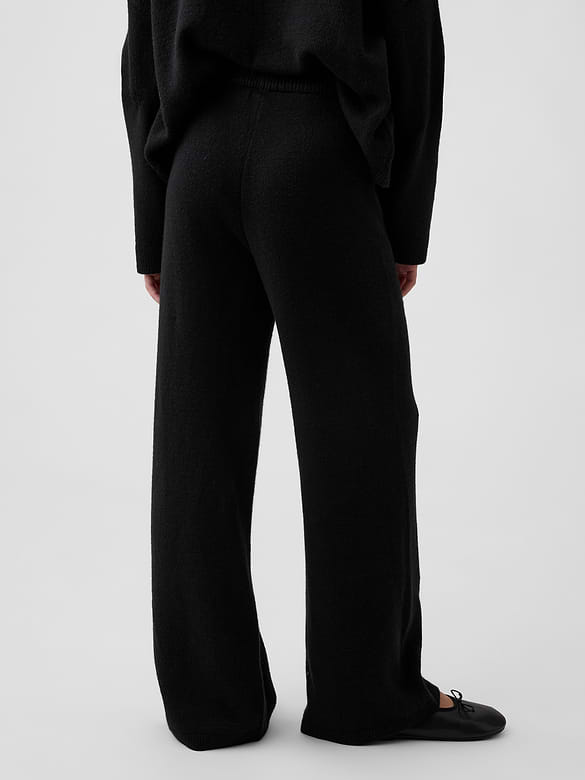Kids CashSoft Wide-Leg Sweater Pants