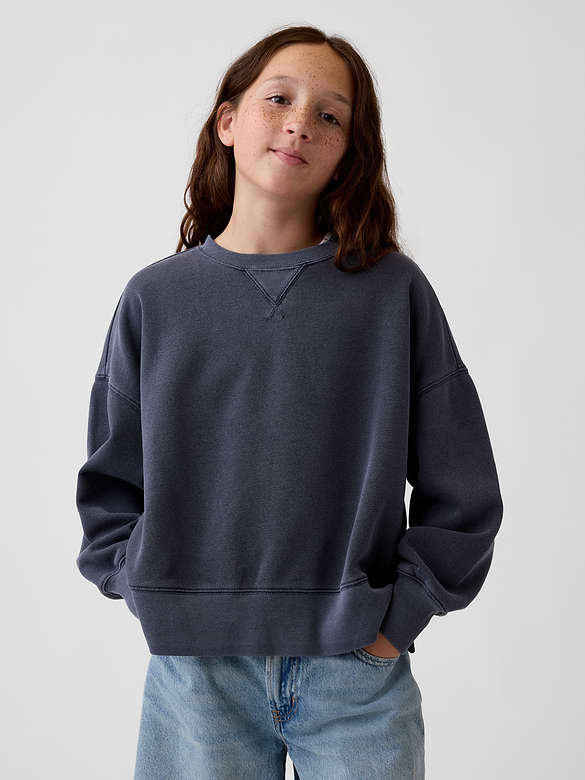 Kids VintageSoft Oversized Split-Hem Sweatshirt
