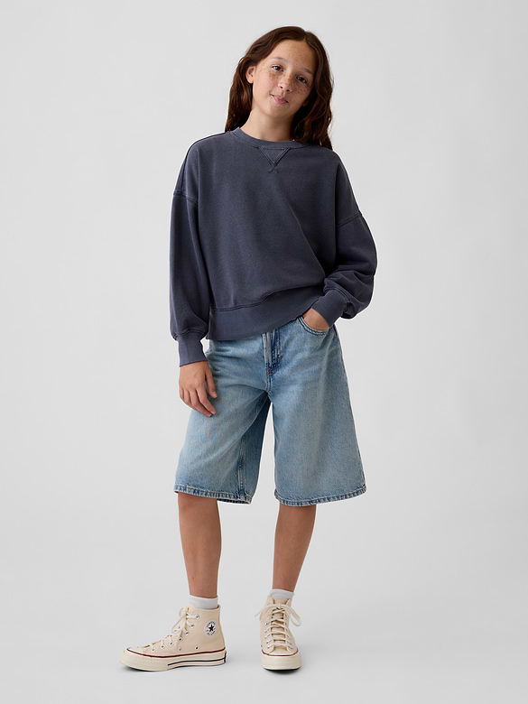 Kids VintageSoft Oversized Split-Hem Sweatshirt
