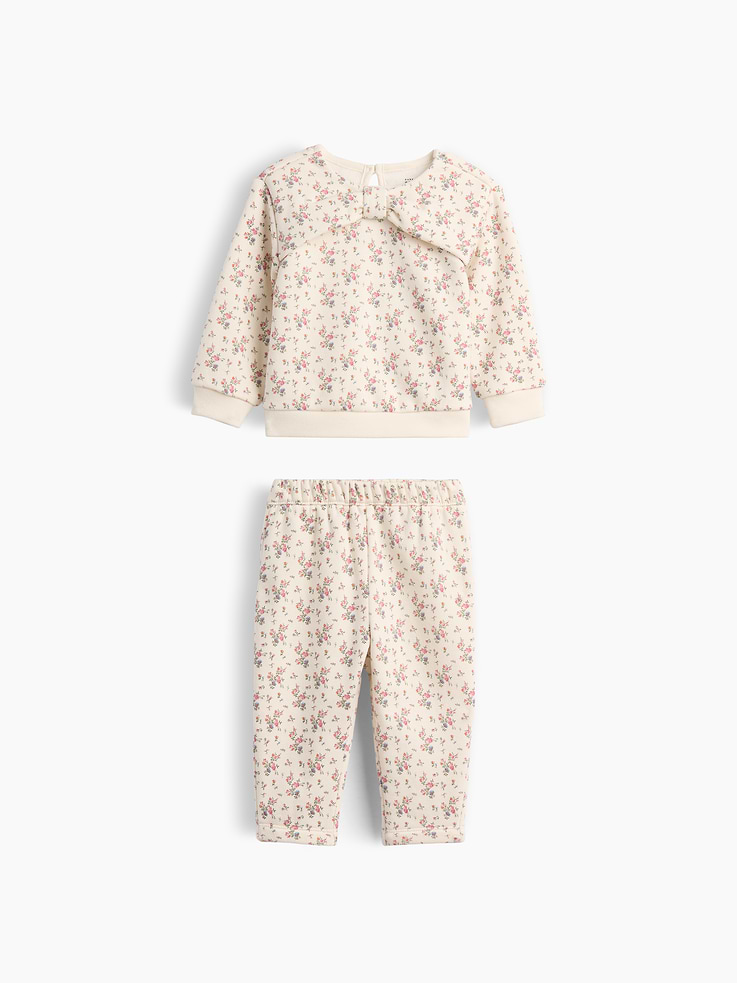 Image number 1 showing, Baby & Toddler VintageSoft Bow Sweat Set
