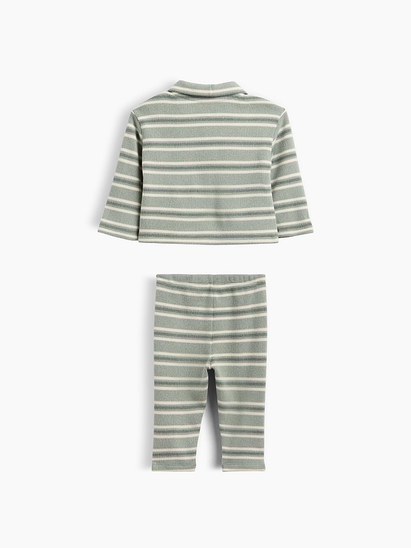 Baby Softspun Waffle Polo Outfit Set