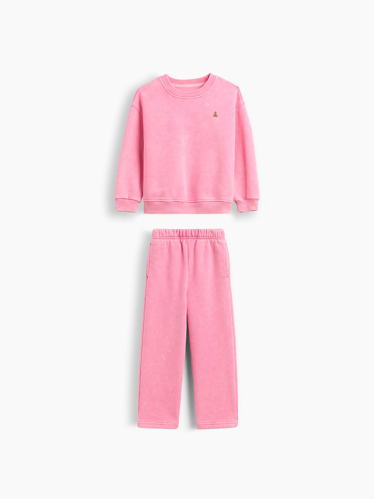 L'image numéro 1 présente Ensemble en coton ouaté délavé VintageDoux pour Bébé et Tout-petit