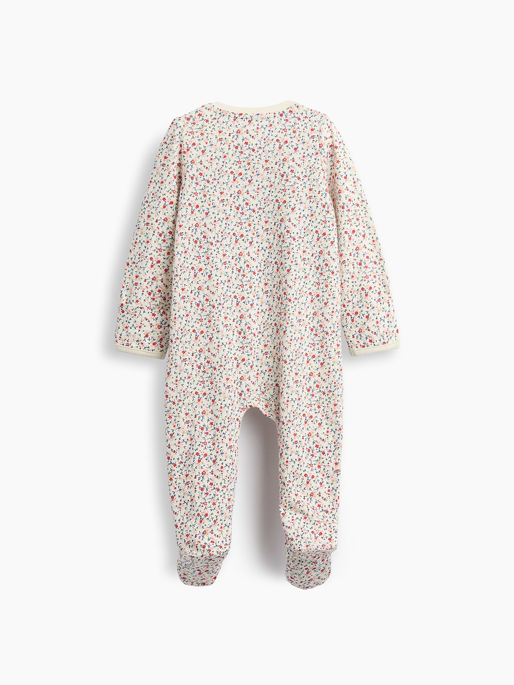 Image number 2 showing, Baby Organic Cotton Print Footed One-Piece