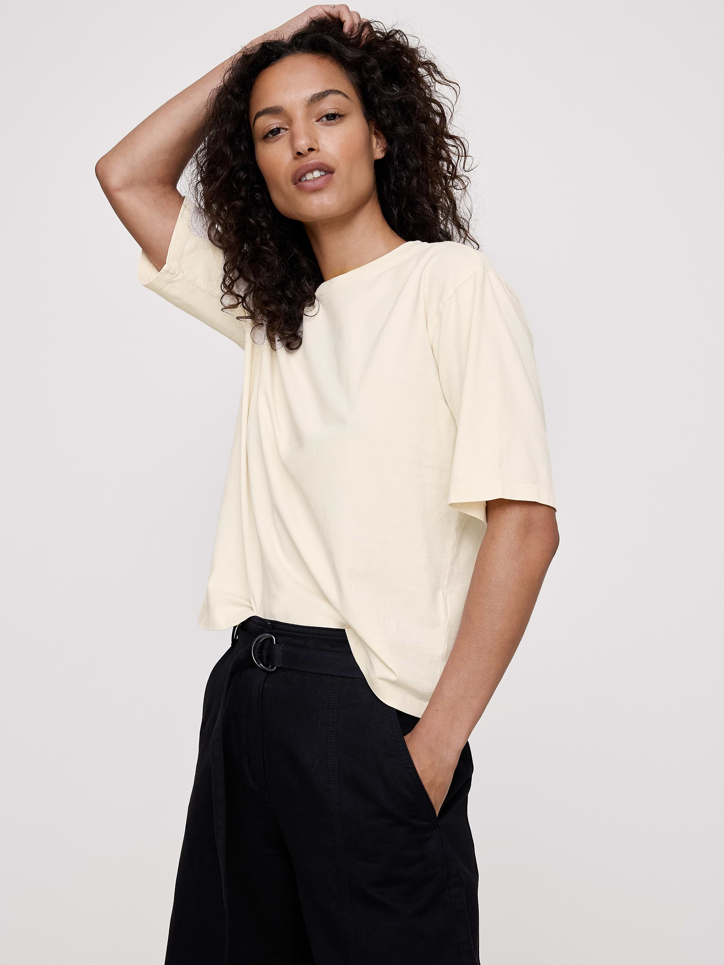 Image number 1 showing, Oversized Vintage Cotton T-Shirt