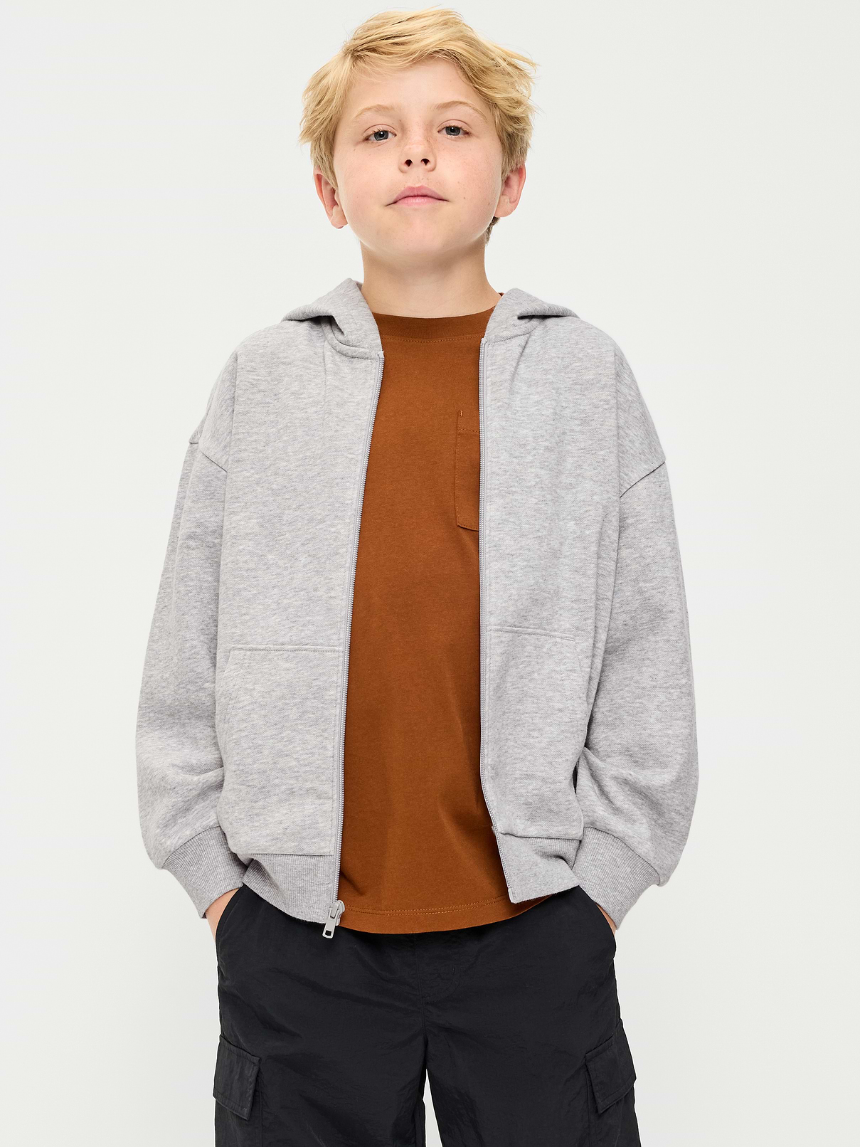 Image number 1 showing, Oversized Zip Hoodie for Boys